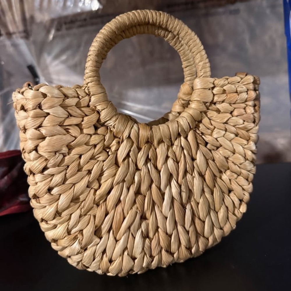 Abercrombie & Fitch Wicker Purse Lightly Used